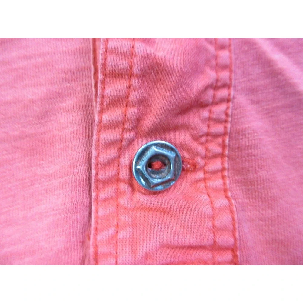 VINTAGE Polo Ralph Lauren Shirt Mens 2XL Red Henley Big RLPC Activewear Outdoors